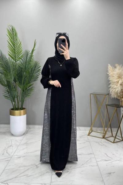 Seyran Abiye Elbise Gümüş Gri