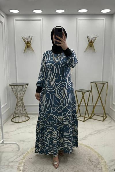 Simay Elbise Turkuaz Turkuaz