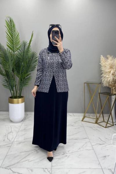 Simli Abiye Lacivert  Lacivert