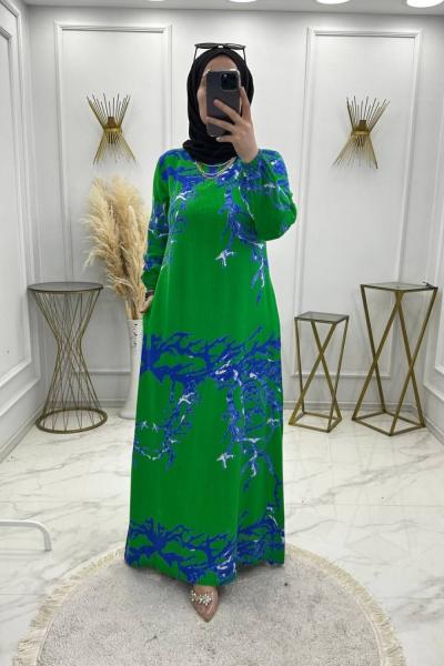 Şimşek Elbise Yeşil Yeşil