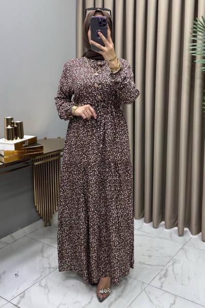 Şirin Elbise Kahve  Kahverengi