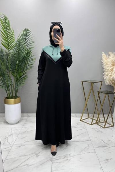 Spor Elbise Pul Detaylı Siyah Siyah