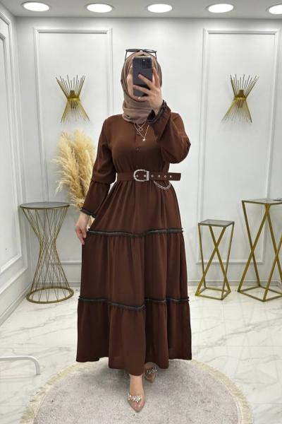 Sultan Elbise Kahverenk Kahverengi