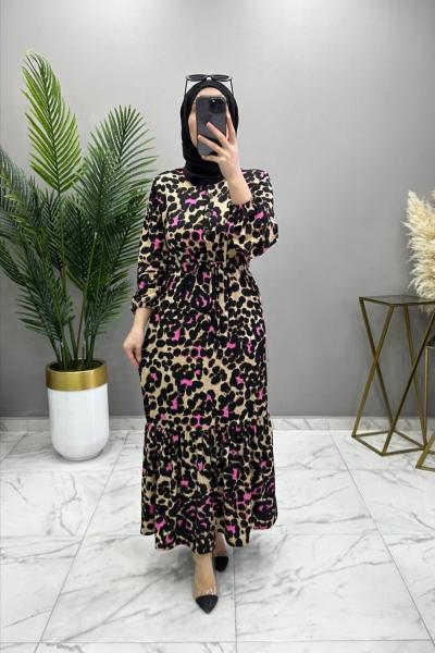 Suna Elbise Fuşya Fuşya