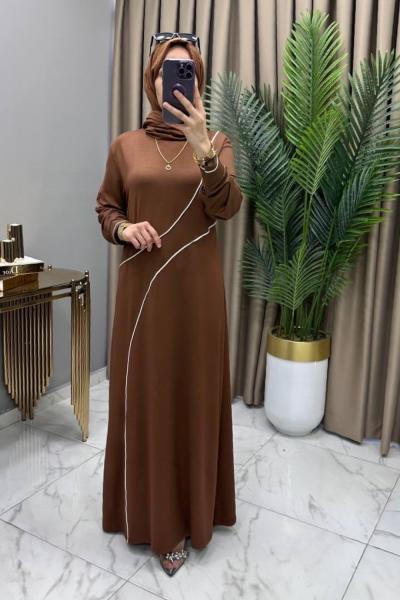 Süsen Elbise Taba Taba