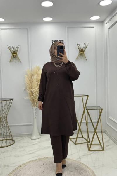 Taş Takım Kahve  Kahverengi