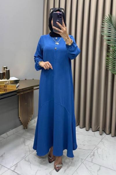 Tuğçe Elbise İndigo  İndigo