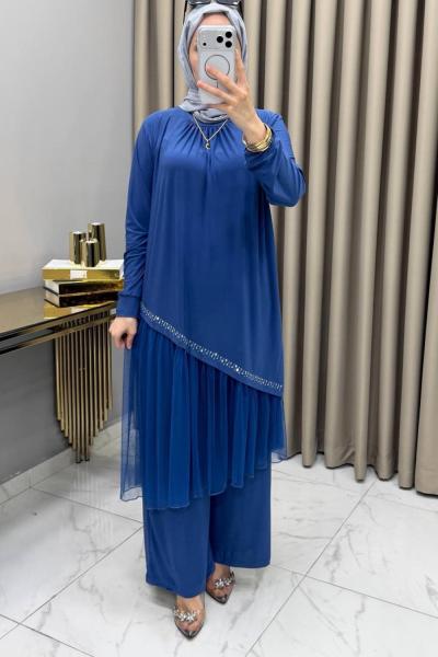 Tüllü Takım İndigo İndigo