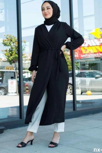 Tünel Bağcıklı Kap Siyah Siyah