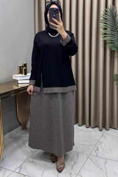 Türkan Takım Siyah Siyah