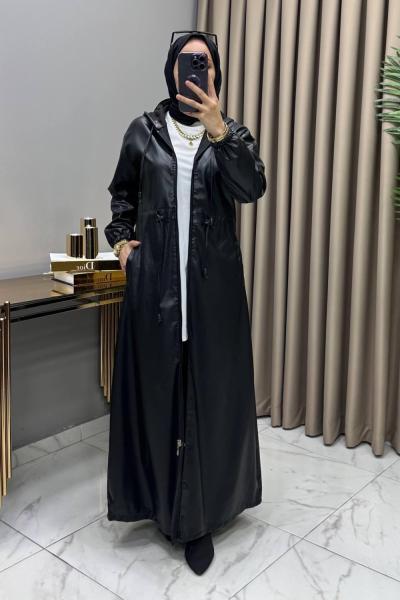 Uzun Deri Kap Siyah Siyah