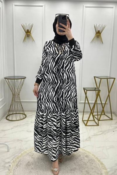 Yasemin Elbise Siyah Siyah