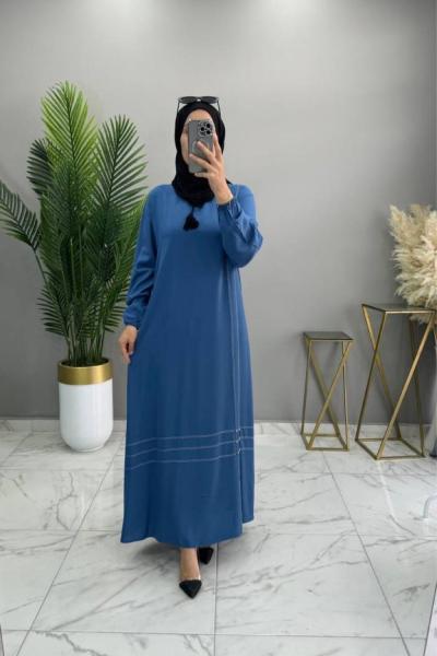 Yazgül Elbise İndigo İndigo