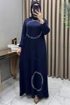 Zahide Abiye Elbise Lacivert  Lacivert