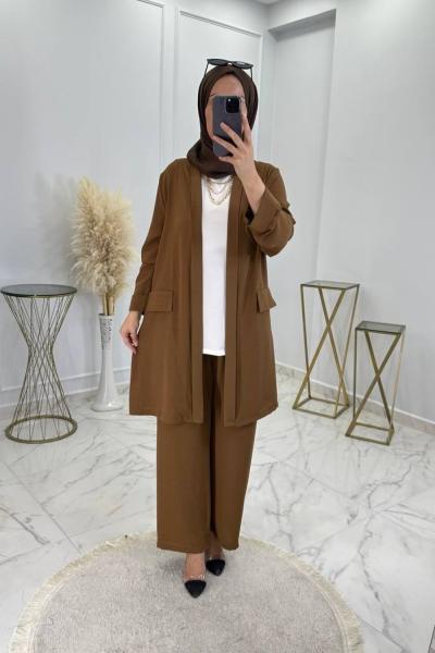 Zehra Takım Kahve  Kahverengi