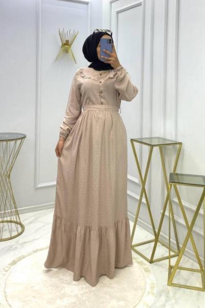 Zeliha Elbise Taş Taş Rengi