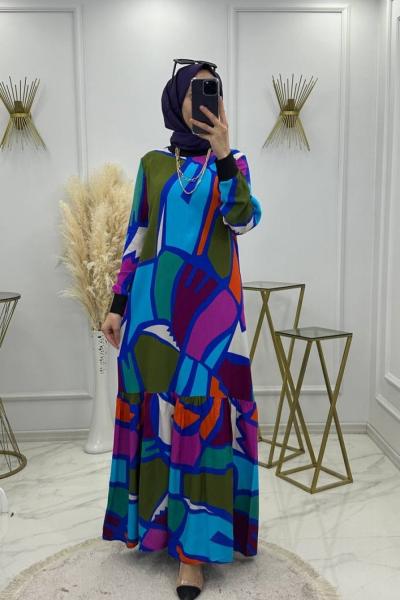 Zeren Elbise Mavi Mavi