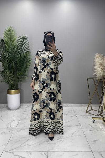 Zeynep Elbise Siyah Siyah