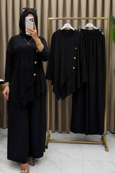 Zeynep Takım Siyah Siyah