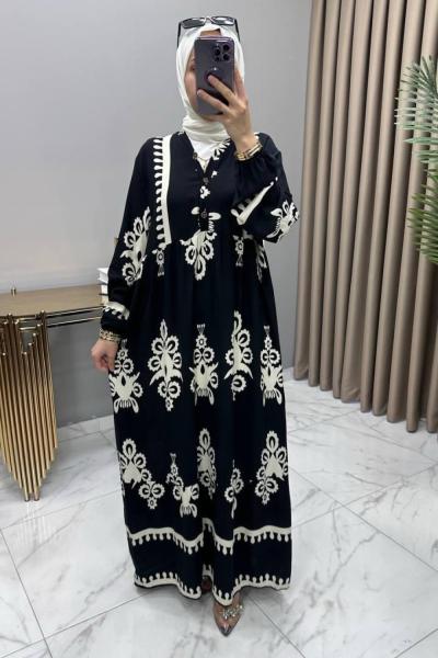 Zilan Elbise Siyah-Beyaz Siyah Beyaz