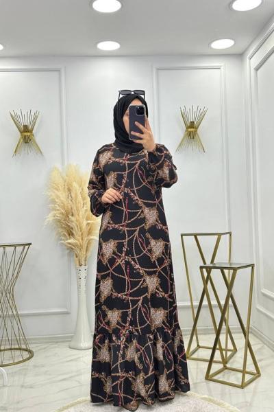 Zincir Elbise-Siyah Siyah