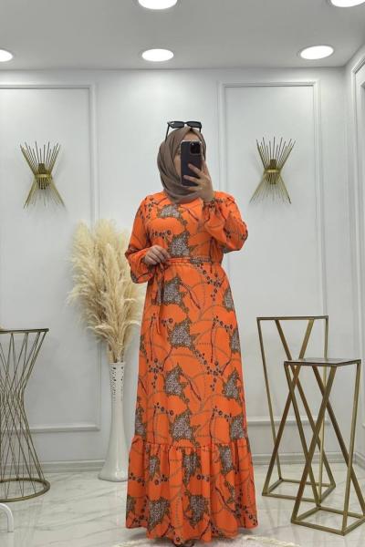 Zincir Elbise-Turuncu Turuncu