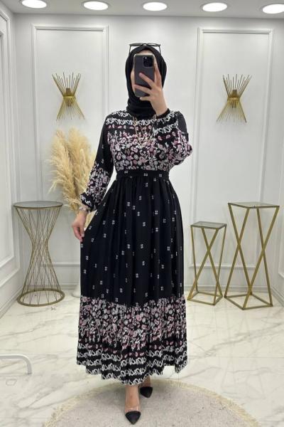 Zümra Elbise Siyah  Siyah