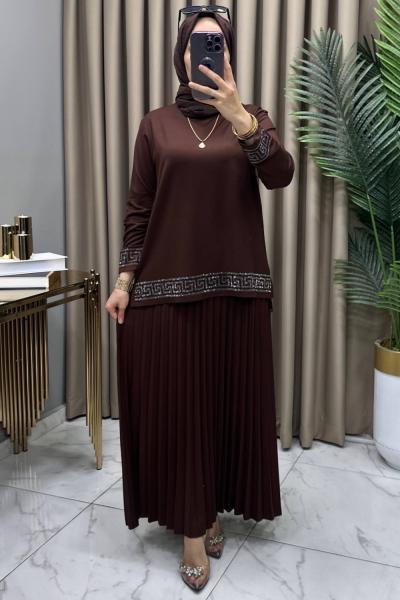 Zümra Takım Kahve Kahverengi