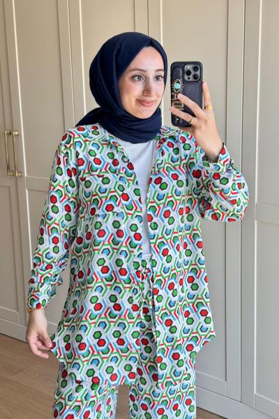 Afife Takım - Krem Krem