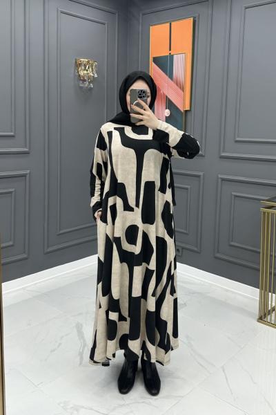 Ahsen Elbise - Krem  Krem