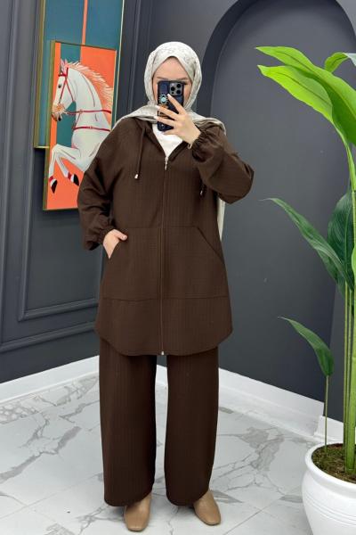 Alanur Takım - Kahve  Kahverengi