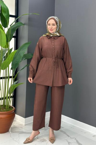 Alin Takım - Kahve Kahverengi