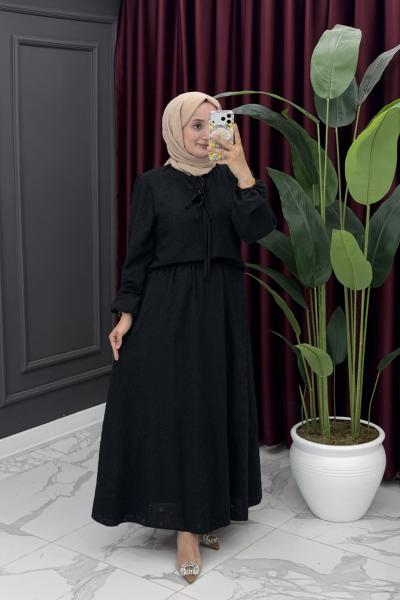 Asena Etekli Takım-Siyah Siyah