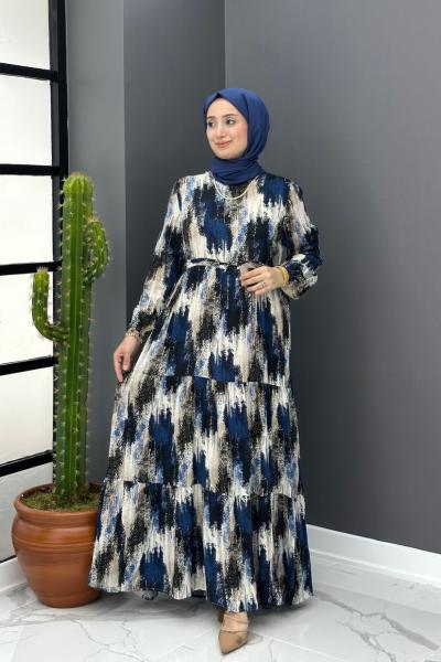 Asi Elbise - Lacivert  Lacivert