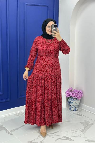 Aslıhan Elbise - Kırmızı  Kırmızı