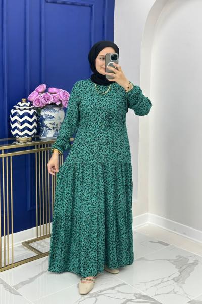 Aslıhan Elbise - Yeşil Yeşil