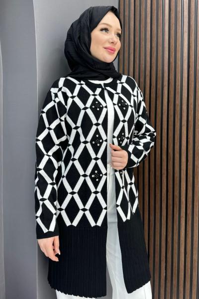 Asude Hırka - Siyah  Siyah