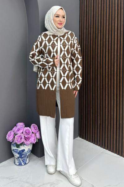 Asude Hırka - Kahve Kahverengi