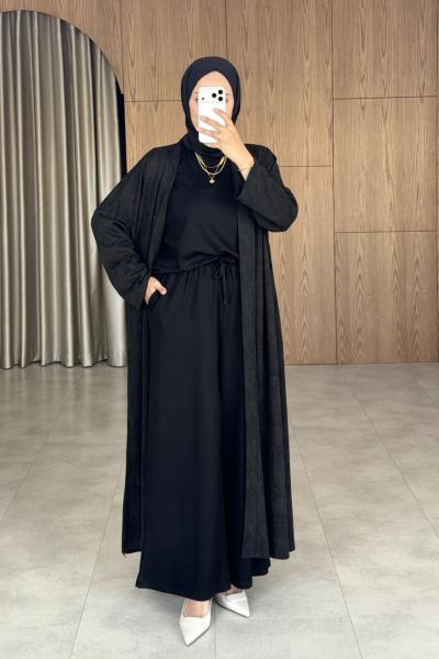 Asude Üçlü Takım - Siyah Siyah