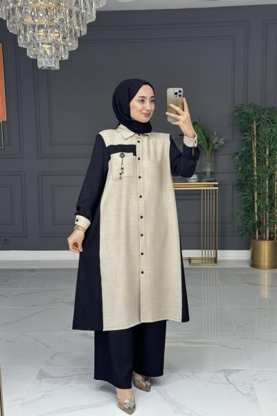 Atike takım -siyah Siyah