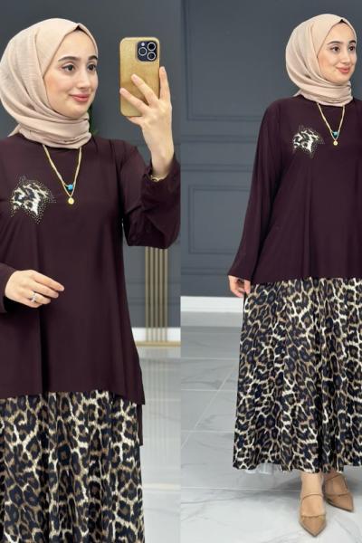 Aybige Takım - Kahve Kahverengi