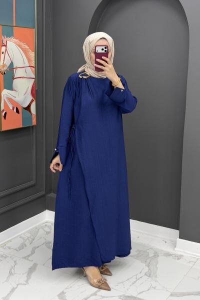 Ayperi Uzun Elbise - Laci Lacivert