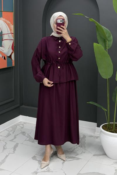 aysel etekli takım - mürdüm Mürdüm