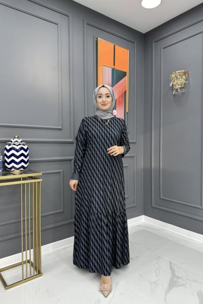 Aysima Elbise- Gri Gri