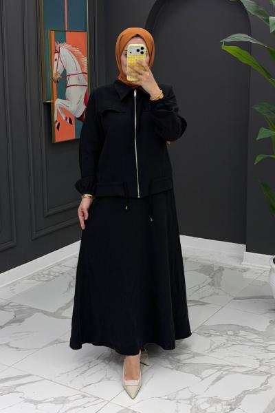 Ayza Takım- Siyah Siyah