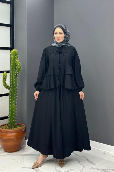 Bedia Etekli Takım - Siyah  Siyah