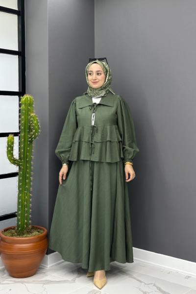 Bedia Etekli Takım - Haki Haki