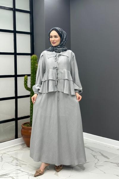 Bedia Etekli Takım - Gri  Gri