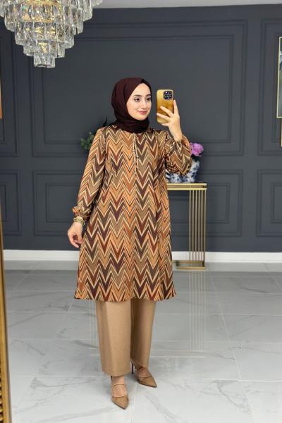 Bedriye takım - kahve Kahverengi