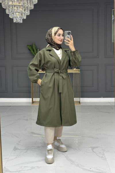 Belkıs trench - haki Haki